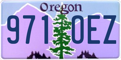 OR license plate 971OEZ