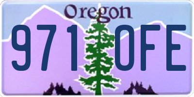 OR license plate 971OFE