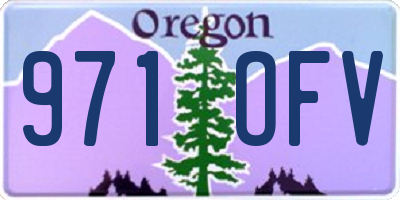 OR license plate 971OFV