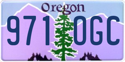 OR license plate 971OGC