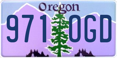 OR license plate 971OGD