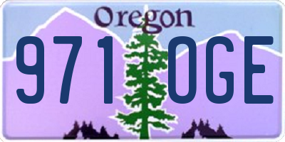 OR license plate 971OGE