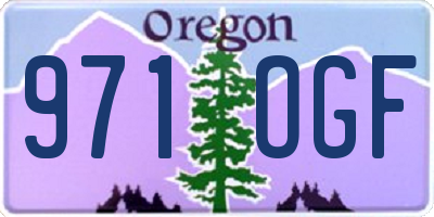 OR license plate 971OGF