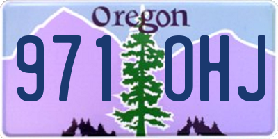 OR license plate 971OHJ