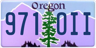 OR license plate 971OII