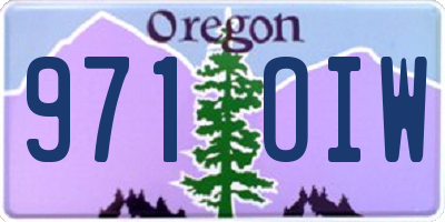 OR license plate 971OIW