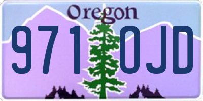 OR license plate 971OJD