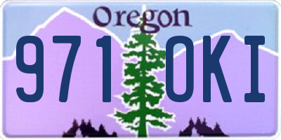 OR license plate 971OKI