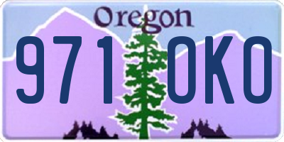 OR license plate 971OKO