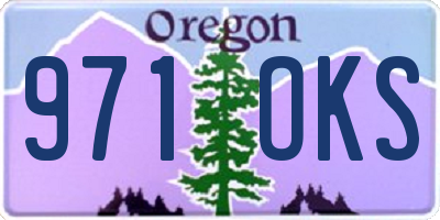 OR license plate 971OKS