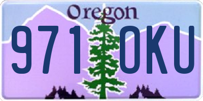 OR license plate 971OKU