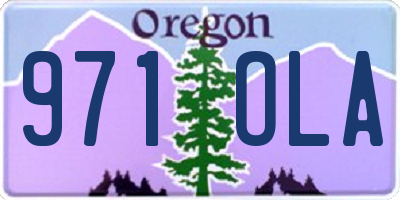 OR license plate 971OLA