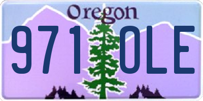 OR license plate 971OLE