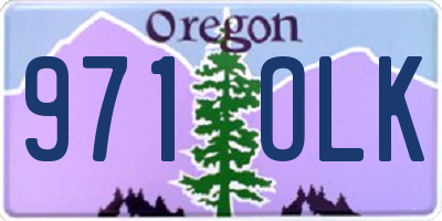 OR license plate 971OLK