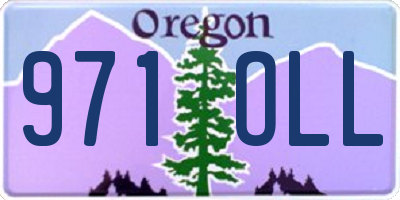 OR license plate 971OLL
