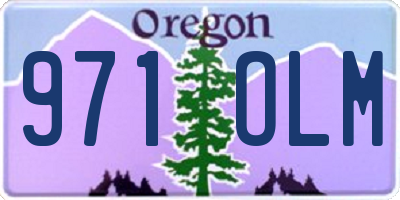 OR license plate 971OLM