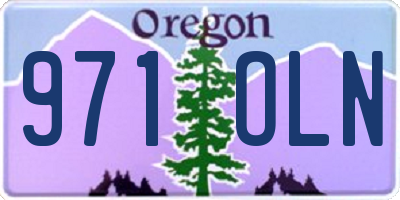 OR license plate 971OLN