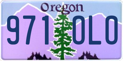 OR license plate 971OLO