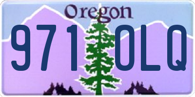 OR license plate 971OLQ