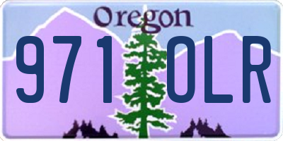 OR license plate 971OLR
