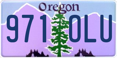OR license plate 971OLU