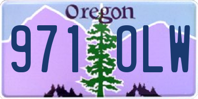 OR license plate 971OLW