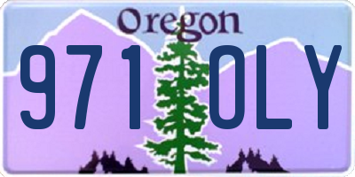 OR license plate 971OLY