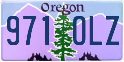 OR license plate 971OLZ