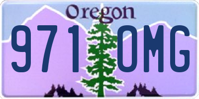 OR license plate 971OMG