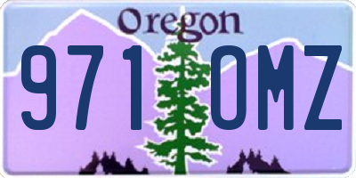 OR license plate 971OMZ