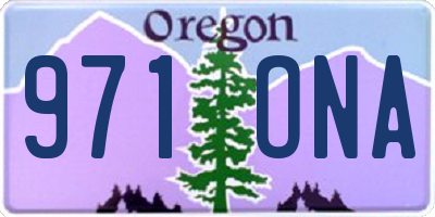 OR license plate 971ONA