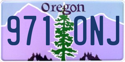 OR license plate 971ONJ