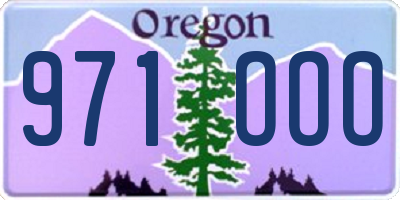 OR license plate 971OOO