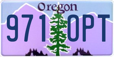 OR license plate 971OPT