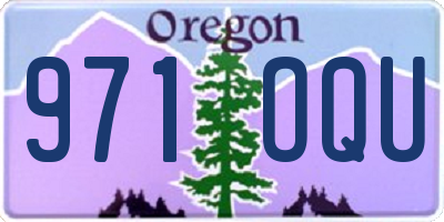 OR license plate 971OQU