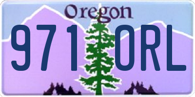OR license plate 971ORL