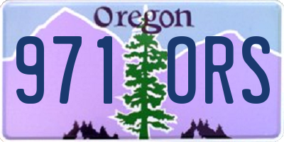 OR license plate 971ORS