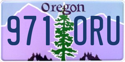 OR license plate 971ORU