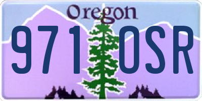 OR license plate 971OSR