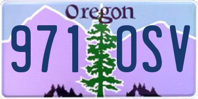 OR license plate 971OSV