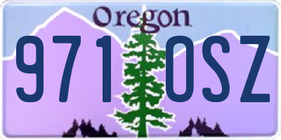 OR license plate 971OSZ