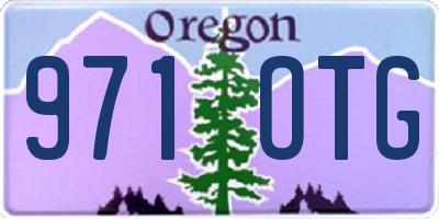 OR license plate 971OTG