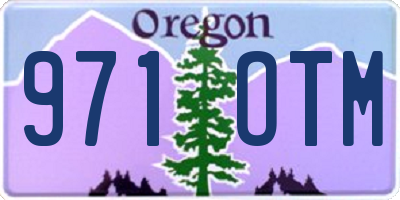 OR license plate 971OTM