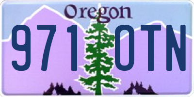 OR license plate 971OTN