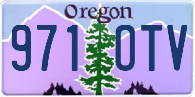 OR license plate 971OTV