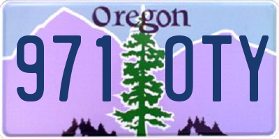 OR license plate 971OTY