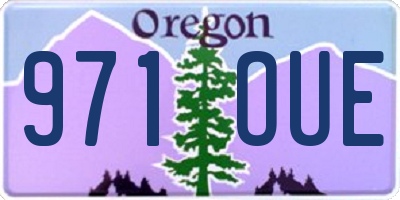 OR license plate 971OUE