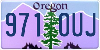 OR license plate 971OUJ