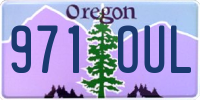 OR license plate 971OUL