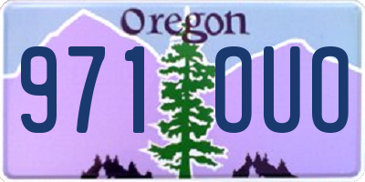 OR license plate 971OUO